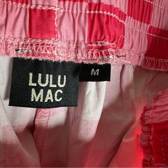 Nwt woman’s Pink Checkered straight leg pants - Picture 7 of 9